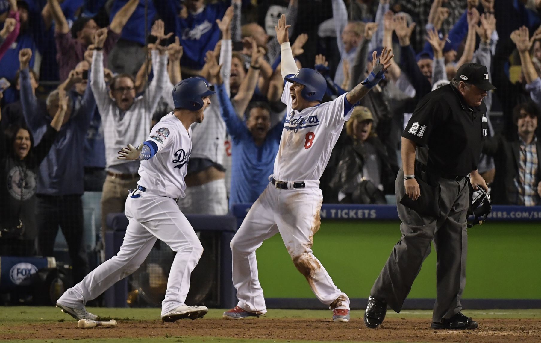 Dodgers 2, Brewers 1